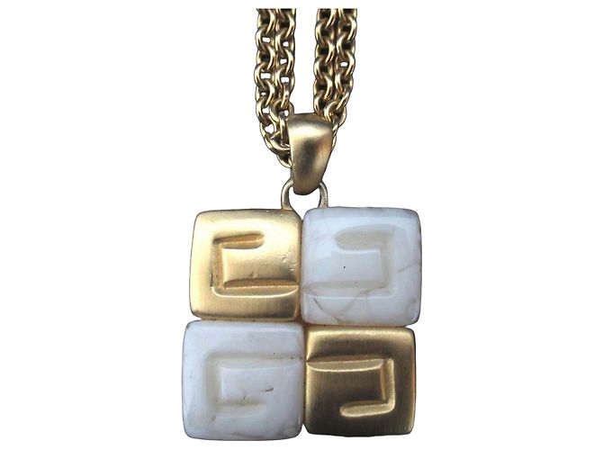 Collier en pierre avec logo 4G Givenchy Doré Métallisé