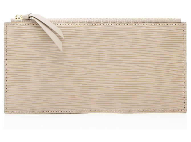 Pochette Félicie Inserto Felicie in pelle Epi Louis Vuitton Marrone Beige