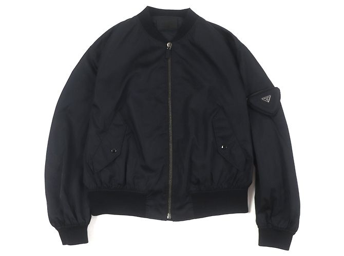 Jaqueta bomber Prada Re-Nylon em nylon Preto