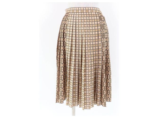 Polyesterrock mit grafischem Druck von Burberry Beige