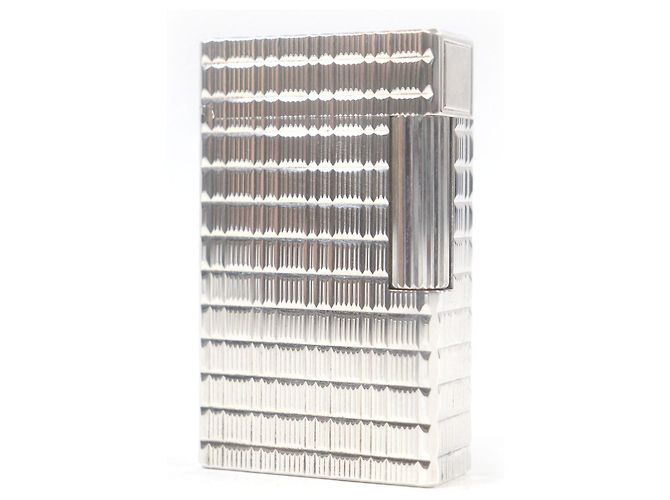 Autre Marque Dupont Linea 1 Lunga Quadrata Accessori per Fumare Accendino Argento
