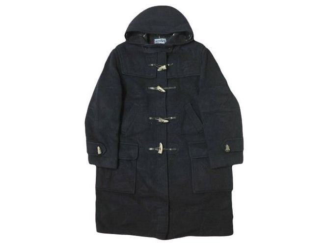Autre Marque Lands' End x Gloverall Melton Wool Coat Blue Navy blue