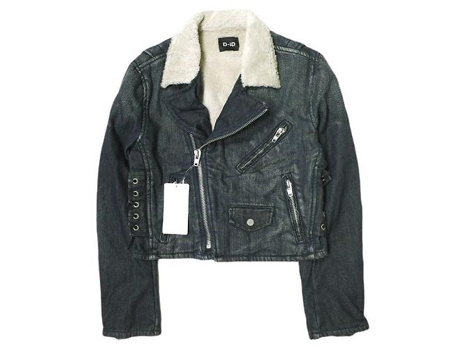 Autre Marque D-ID BIKER JACKET Denim Jacket Blue