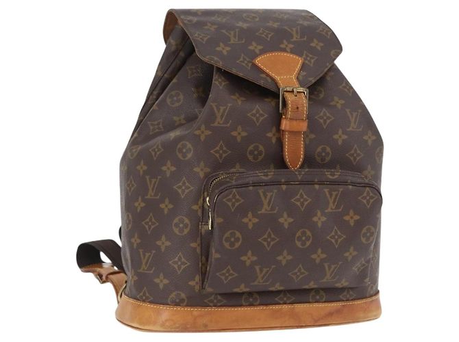 LOUIS VUITTON Monogram Montsouris GM Backpack M51135 LV Auth 142860