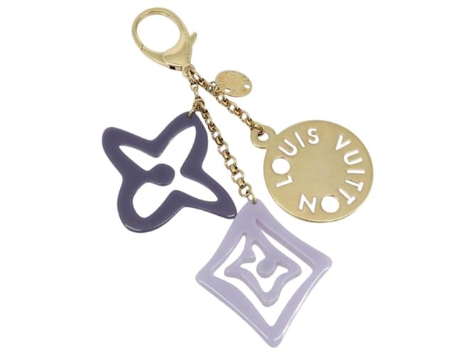 LOUIS VUITTON Porte ClesThai Chainne Charm metal Gold Tone LV Auth 173268V 