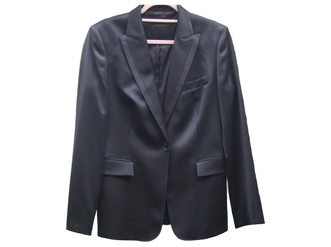 Hugo Boss Smoking Jacke Schwarz Damen 44 FR