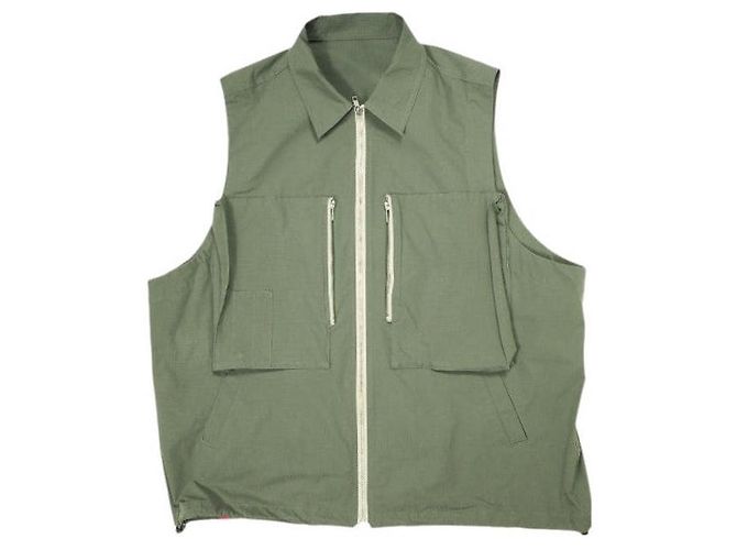 Autre Marque PHINGERIN FLOAT POCKETS ZIP VEST Polyester Vest Green Olive green