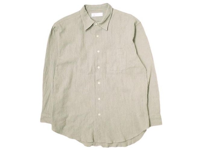Autre Marque Camisa de algodón con cuello regular International Gallery BEAMS Gris