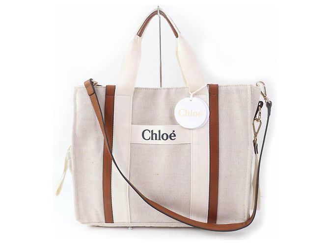 Chloé Bolsa Tote Chloe Bolsa de Juta Bege