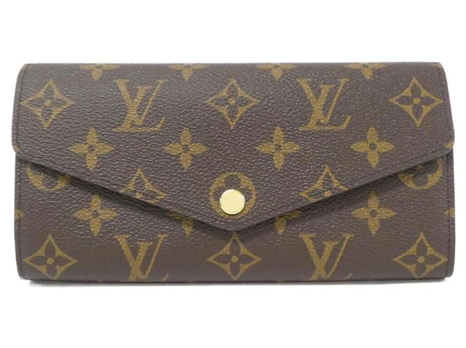 Cartera Sarah Monograma Louis Vuitton Castaño