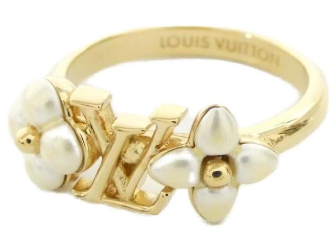 Anillo Floragram L de Louis Vuitton Blanco
