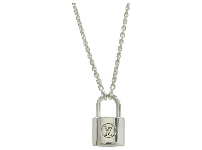 Collar Louis Vuitton Péndulo Silver Lockit UNICEF Plata