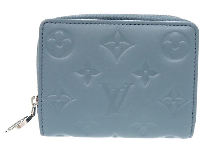 Cartera Bifold Lou Monogram de Cuero de Cordero Coussin Louis Vuitton Azul
