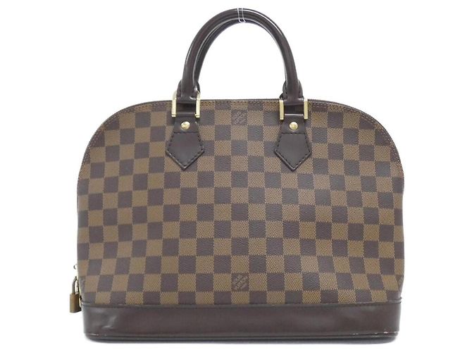Borsa Alma PM Damier Louis Vuitton Marrone