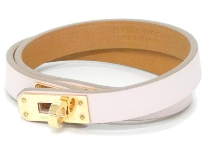 Pulseira Mini Kelly Double Tour Hermès Rosa