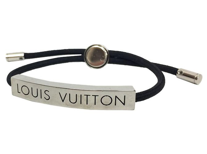 LOUIS VUITTON Bracciale Louis Vuitton LV Space Plate da Uomo Nero