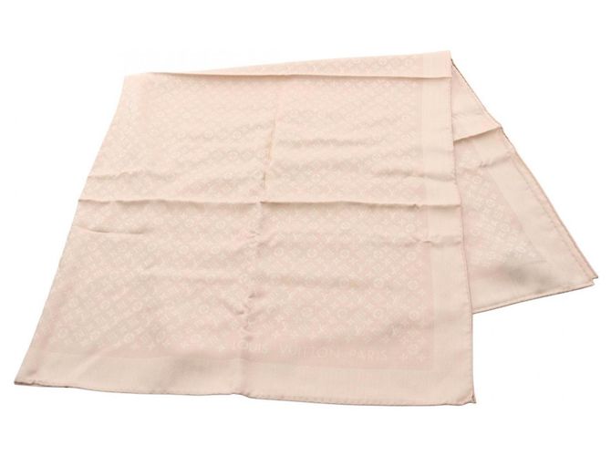 Sciarpa Evermore Louis Vuitton, in seta e lana, beige, donna