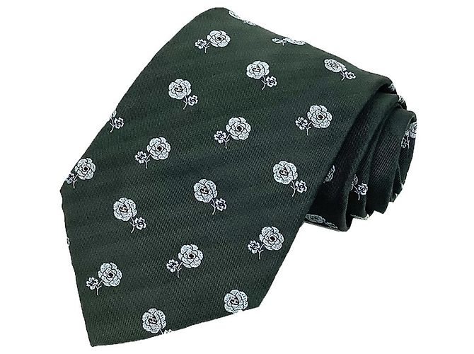 Cravatta in seta Camelia Coco Mark da uomo CHANEL in grigio Marrone