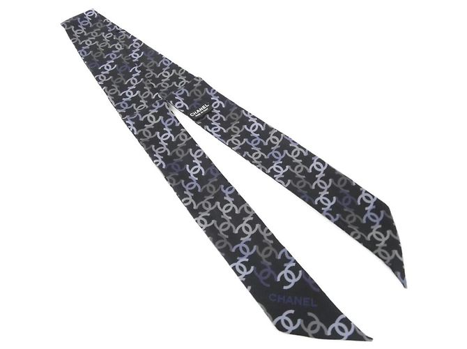 Fascia per capelli Chanel Nero Panno