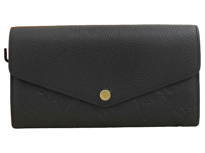 Cartera Larga Sarah Monogram Empreinte Louis Vuitton Negra Negro