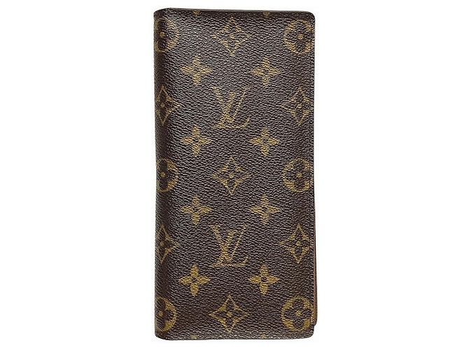 Portafoglio Bifold Monogram Brazza Louis Vuitton per Uomini e Donne Marrone