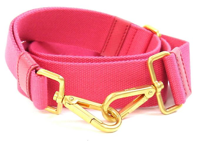 Prada Pink Canvas Shoulder Strap Replacement for Women's PRADA