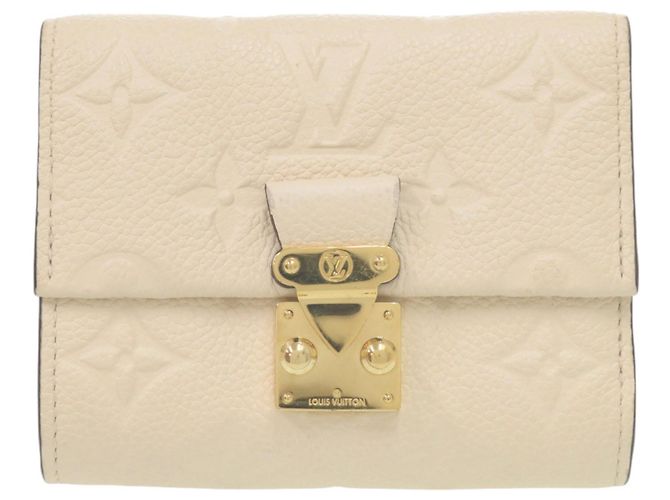 Billetera Compacta Metis Monogram Empreinte IC Chip Crema LOUIS VUITTON Blanco