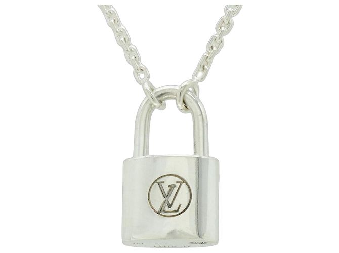 Collar Louis Vuitton Péndulo Silver Lockit UNICEF Plata