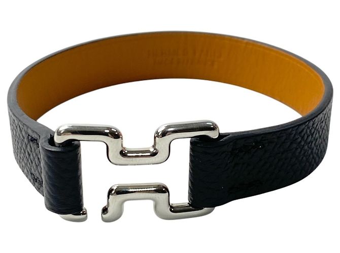 Hermes Hermès Men's Tonight Bracelet, B Stamp, Black