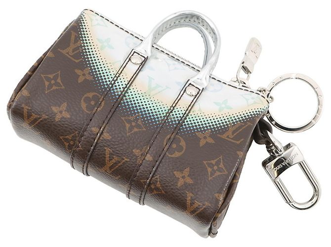 Portachiavi Accessori Louis Vuitton Monogramma Specchio Metallico Mini Keepall LOUIS VUITTON Marrone