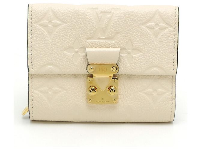 Carteira Metis Compacta Feminina Louis Vuitton Monogram Empreinte Crème (Branco)