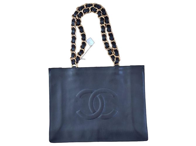 Trendy CC Chanel sac cabas Vintage CC Chain Noir