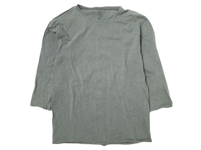 Autre Marque Camiseta de algodão stretch com gola redonda wjk Top de algodão e poliuretano Cinza