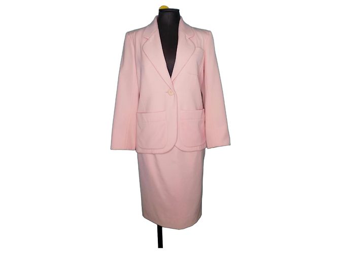 Yves Saint Laurent Rive Gauche Completo Gonna Rosa Cotone