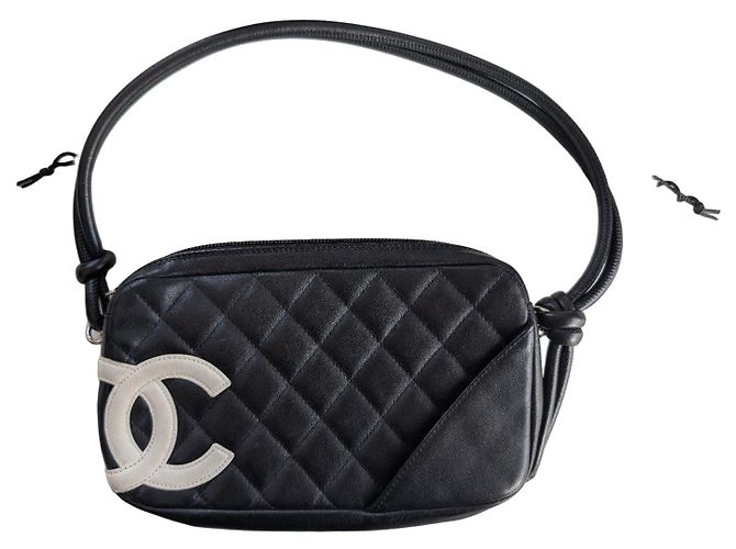 Pochette Chanel Cambon Noir Blanc