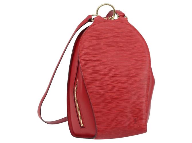 LOUIS VUITTON Epi Mabillon Backpack Castilian Red M52237 LV Auth 169192A