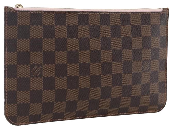 LOUIS VUITTON Pouch Neverfull MM Damier Ebene Auth LV ep13583