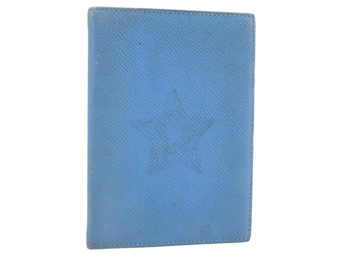 Hermès HERMES Day Planner Cover Leather Light Blue Auth bs33531