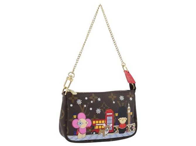 LOUIS VUITTON Monogram Vivienne Mini Pochette Accesorios M80863 LV Auth 173263SAM Monograma