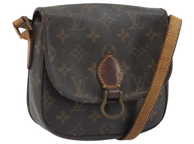 LOUIS VUITTON Bolsa de Ombro Monogram Saint Cloud PM M51244 LV Auth BA10464 Monograma