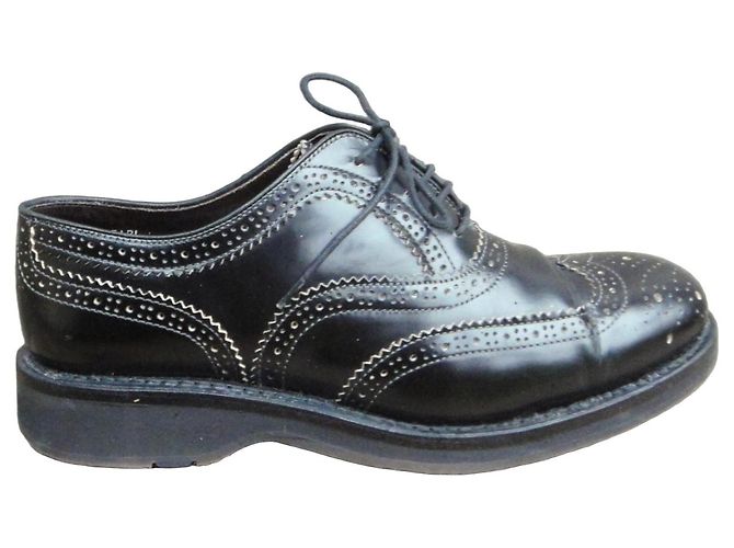 Richelieu Heschung Pearl in pelle nera Nero