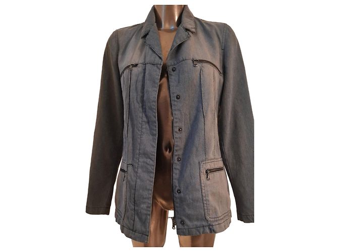 Giacca in denim Calvin Klein Jeans Grigio