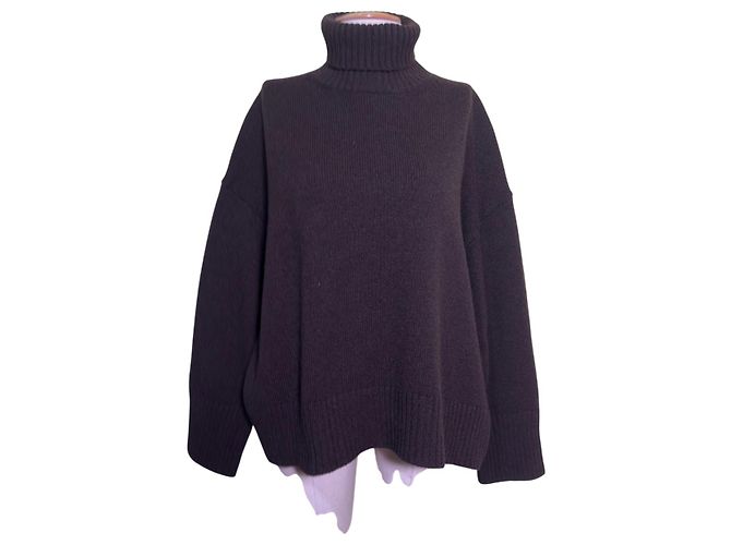 Soeur William Oversize Wollpullover Braun 