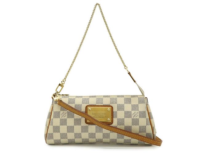 Borsa a Spalla 2 in 1 Louis Vuitton Eva Damier Azur Crudo
