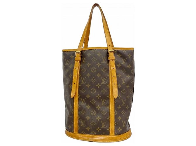 Borsa Tote Bucket GM Monogram Louis Vuitton Marrone
