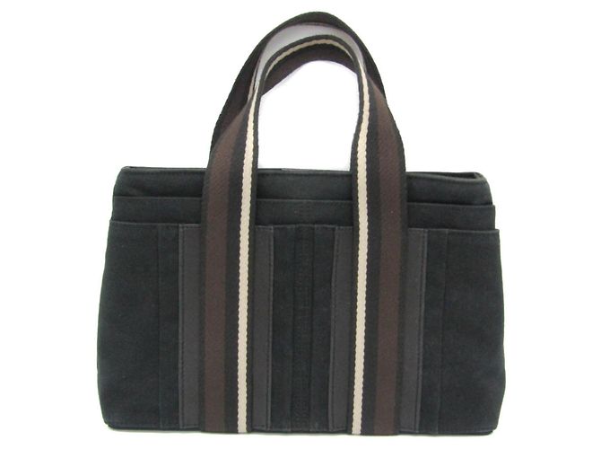 Sac à main Hermès Troca Horizontal PM Noir Marron foncé