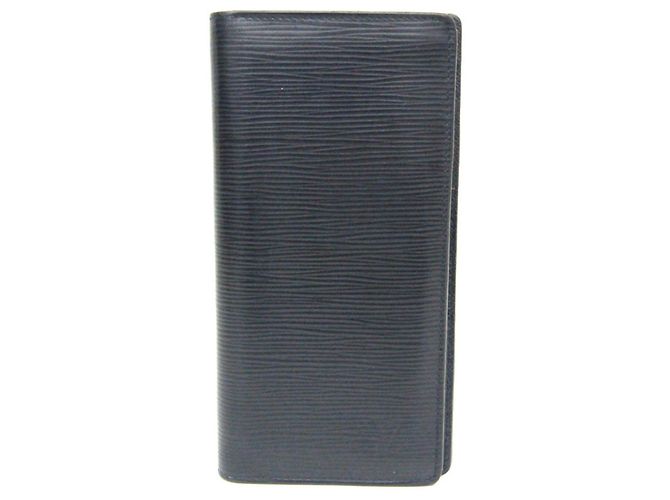 Louis Vuitton Epi Brazza Wallet M60616 Navy blue