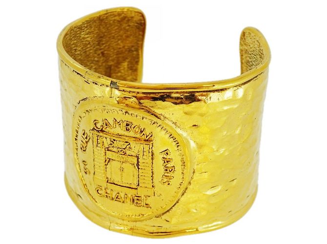 Bracciale placcato oro Chanel Cambon D'oro