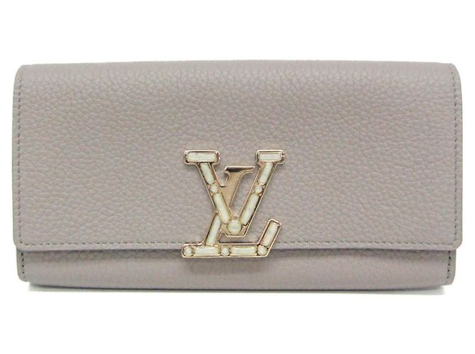 Taurillon Geldbörse Capucines M80928 von Louis Vuitton Grau