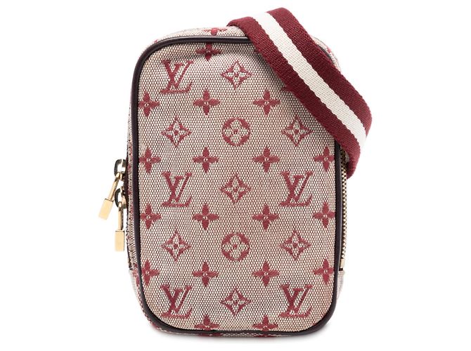 Rote Monogramm Mini Lin Kameratasche Louis Vuitton